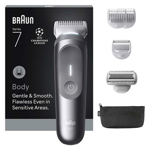 Braun Body Groomer Series 7, pilkas - Kūno skustuvas