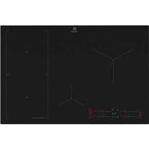 Electrolux 800 Series SaphirMatt, plotis 77 cm, berėmė, juoda - Įmontuojama indukcinė kaitlentė