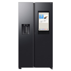 Samsung Bespoke AI Family Hub+, Twin Cooling Plus™, 614 L, aukštis 179 cm, juodas - SBS-šaldytuvas