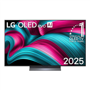 LG OLED evo AI C5, 55'', 4K UHD, OLED, juodas - Televizorius