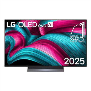 LG OLED evo AI C5, 48'', 4K UHD, OLED, juodas - Televizorius