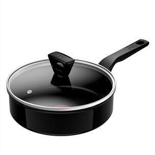 Tefal Renew, 24 cm, juoda - Keptuvė-troškintuvas