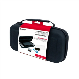 Nacon Starter Pack, Nintendo Switch 2, juodas - Dėklas + ekrano apsauginis stiklas