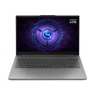 Lenovo LOQ 15IAX9E, 15,6'', 144 Hz, i5, 12 GB, 512 GB, RTX 3050, pilkas - Nešiojamasis kompiuteris