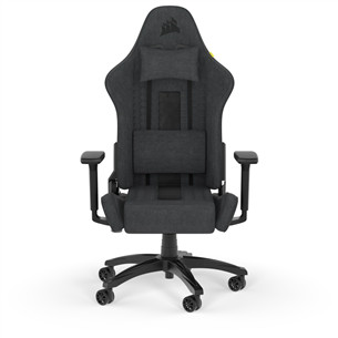 Corsair TC100 Relaxed Fabric, juoda/pilka - Žaidimų kėdė