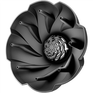 Valera Natural Twirl Diffusor, juodas - Difuzorius plaukų džiovintuvams