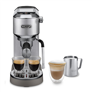 DeLonghi Dedica Duo, sidabro spalvos - Rankinis kavos aparatas
