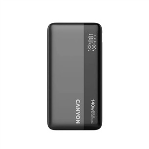 Canyon OnPower 240, 25000 mAh, tamsiai pilka - Išorinė baterija