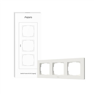 Aqara Switch Frame H2 EU, 3 vietų, baltas - Jungiklio rėmelis