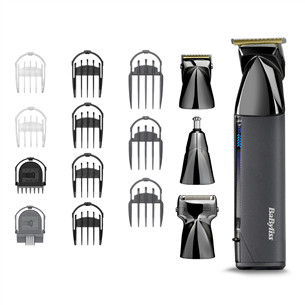 BaByliss Super-X Metal, 15 in 1, juodas - Kūno skustuvas