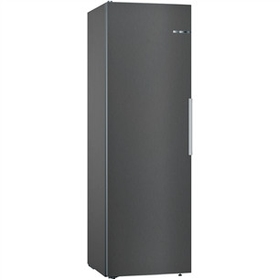 Bosch Series 4, aukštis 186 cm, 346 L, juodas - Šaldytuvas