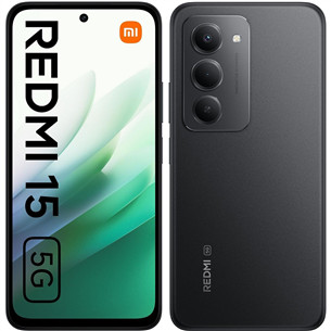 Xiaomi Redmi 15 5G, 4 GB, 128 GB, juodas - Išmanusis telefonas