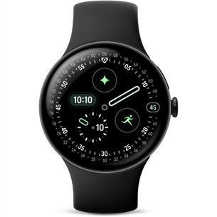 Google Pixel Watch 4, 45 mm, juodas - Išmanusis laikrodis