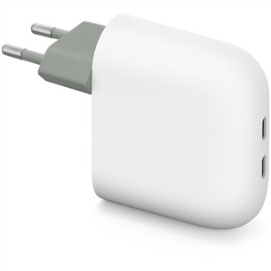 Google Pixel Flex Dual Port 67 W Fast Charger, USB-C, baltas - Įkroviklis