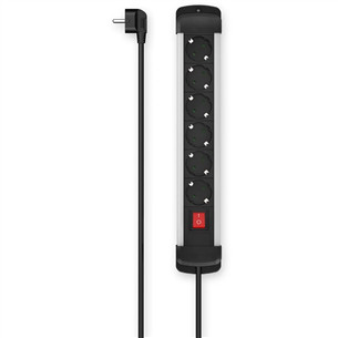 Hama Power Strip, 6 lizdai, 1,5 m, juodas - Ilgiklis