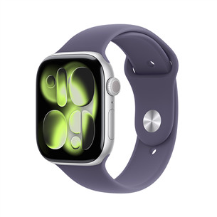 Apple Watch 11, 46 mm, GPS, M/L, sidabro spalvos - Išmanusis laikrodis