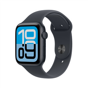 Apple Watch SE 3, 40 mm, GPS, sport band, M/L, juodo aliuminio/juodas - Išmanusis laikrodis