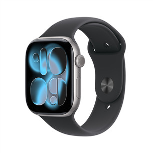 Apple Watch 11, 42 mm, GPS + Cellular, S/M, tamsiai pilkas - Išmanusis laikrodis