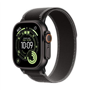 Apple Watch Ultra 3, 49 mm, Trail Loop, S/M, juodo titano/juodas - Išmanusis laikrodis