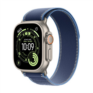 Apple Watch Ultra 3, 49 mm, Trail Loop, M/L, titano/šviesiai mėlynas - Išmanusis laikrodis