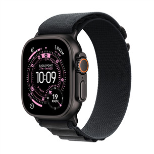 Apple Watch Ultra 3, 49 mm, Alpine Loop, Medium, juodo titano/juodas - Išmanusis laikrodis
