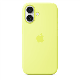 Apple Silicone Case with Magsafe, iPhone 17, geltonas - Dėklas