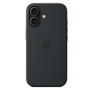 Apple Silicone Case with Magsafe, iPhone 17, juodas - Dėklas