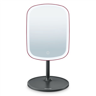 Beurer BS 47 Limited Edition, juodas/raudonas - Kosmetinis veidrodis su apšvietimu