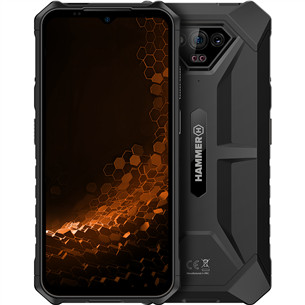 HAMMER Iron V, 6GB, 64GB, juodas - Išmanusis telefonas
