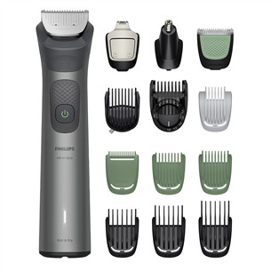Philips All-in-One Trimmer 7000 Series, 15 viename, tamsiai pilka - Kūno plaukų kirpimo mašinėlė