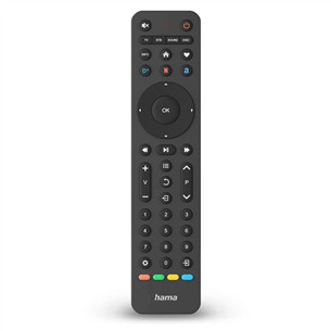 Hama 4-in-1 Universal TV Remote Control, juodas - Universalus nuotolinio valdymo pultelis