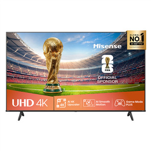 Hisense A6Q, 65'', 4K UHD, LED LCD, juodas - Televizorius