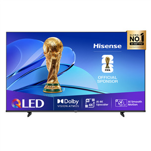 Hisense E7Q, 65'', 4K UHD, QLED, juodas - Televizorius