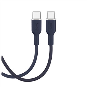 Puro Soft, USB-C / USB-C, 1,5 m, tamsiai mėlynas - Laidas