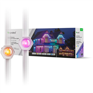 Nanoleaf Smart Multicolor Permanent Outdoor Lights, Starter kit, 15 m, RGB, baltas - Išmanusis LED apšvietimas