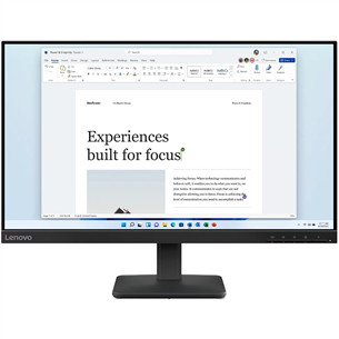 Lenovo L24-4e, 24'', FHD, IPS, 100 Hz, juodas - Monitorius