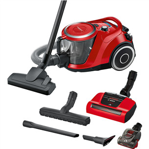 Bosch, Series 6, ProAnimal, 700 W, be maišelių, raudonas - Dulkių siurblys