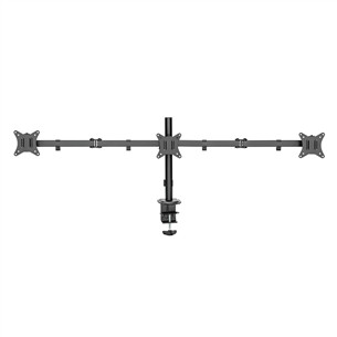 Deltaco Triple Desk Mount, 13-27'', juodas - Monitoriaus laikiklis
