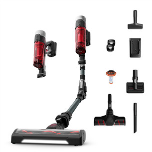 Tefal X-Force Flex 9.60 Complete, raudonas/pilkas - Belaidis dulkių siurblys