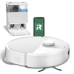 iRobot Roomba® Plus 405 Combo, Wet & Dry, baltas - Dulkių siurblys robotas