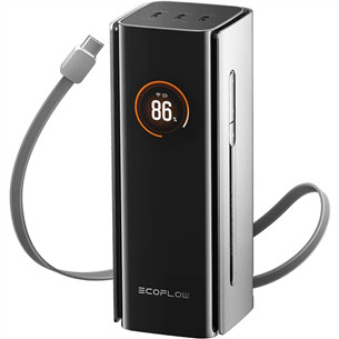EcoFlow RAPID Pro Power Bank, 20000 mAh, juoda/pilka - Išorinė baterija