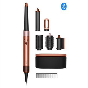 Dyson Airwrap i.d.™, Bluetooth®, 1300 W, Straight+Wavy, Amber silk, vario spalvos/rožinis - Plaukų formavimo šukos