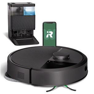 iRobot Roomba® Plus 405 Combo, Wet & Dry, juodas - Dulkių siurblys robotas