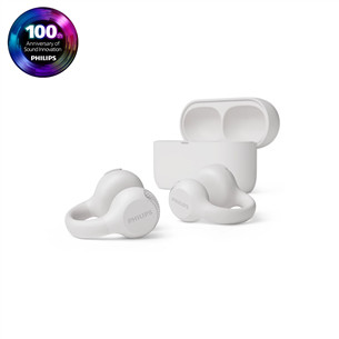 Philips TAQ2000, baltos - Belaidės ausinės