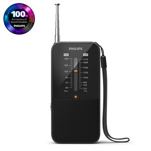 Philips TAR1509, juodas - Nešiojamasis radijas