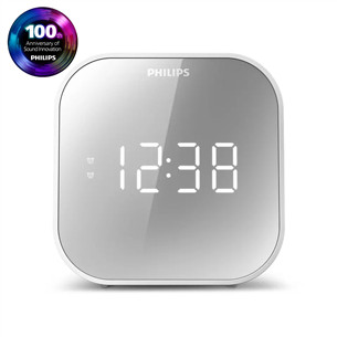 Philips TAR4406/12, FM, USB, baltas - Radijo žadintuvas