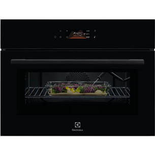 Electrolux 800 Series MealAssist Combiquick®, su mikrobangų krosnelės funkcija, 44 L, juoda - Įmontuojama kompaktiška orkaitė