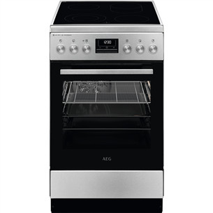 AEG SteamBake, 58 L, plotis 50 cm, nerūdijančio plieno - Keramikinė viryklė
