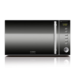 Caso MG 20 Ceramic menu, 800 W, nerūdijančio plieno/juoda - Mikrobangų krosnelė su grilio funkcija
