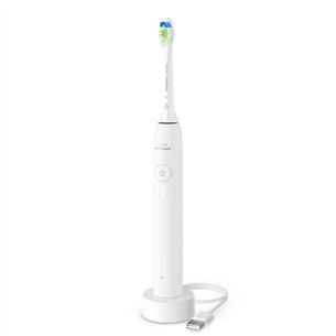 Philips Sonicare 3100 Series, baltas - Elektrinis dantų šepetėlis